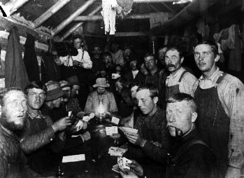 Miners in camp